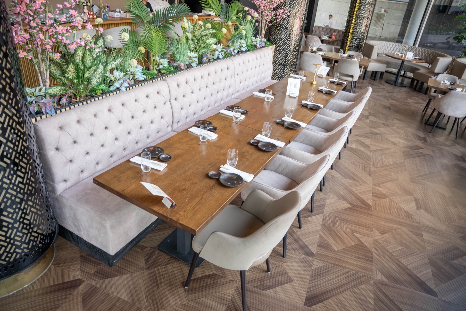 Het interieur van Restaurant Azura